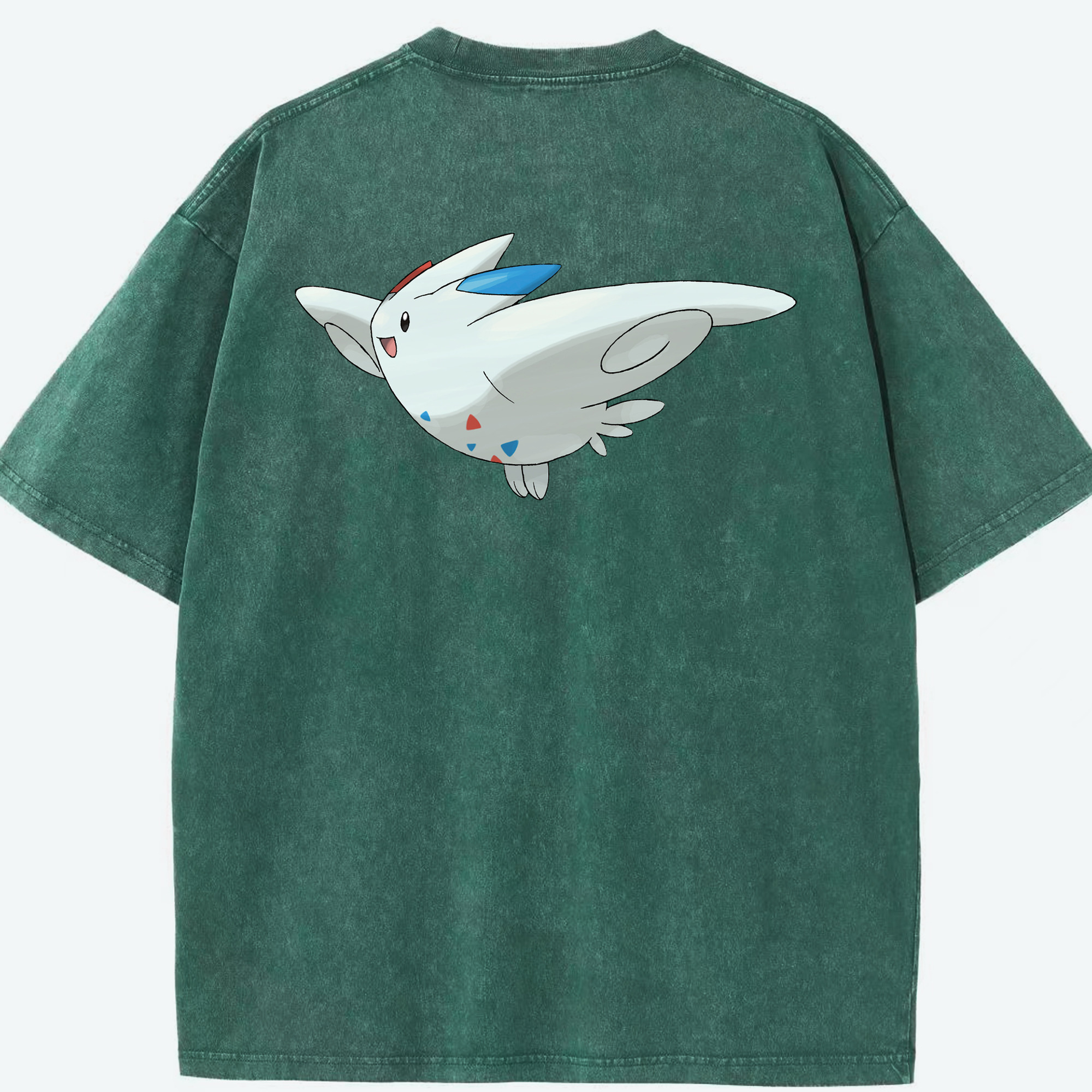 （画像用） ポケットモンスター Pokémon 綿100% ヴィンテージ風 半袖Tシャツ（背面プリント）
